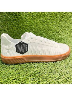 Flux Footwear Adapt Trainer White Gum Mens Size 12 Athletic Knit Shoes Sneakers